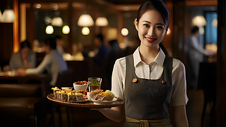 酒店餐廳女服務(wù)生 綻放優(yōu)雅的餐飲服務(wù)之美